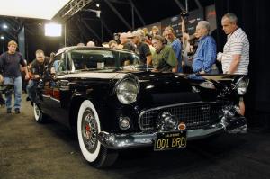 Ford Thunderbird Black 1955 года